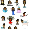Black Girl Daily Task Planner Stickers - Image 2