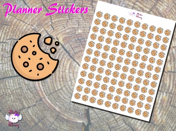 Chocolate Chip Cookie Planner Stickers