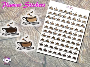 Coffee Cup Planner Stickers
