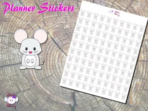 Cute Mouse Planner Stickers
