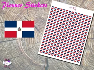 Dominican Republic Flag Planner Stickers