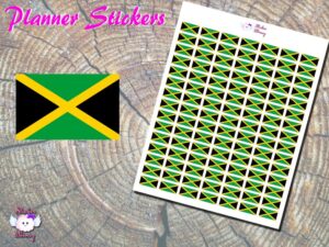 Jamaican Flag Planner Stickers