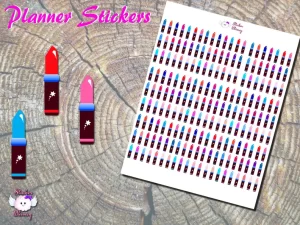 Lipstick Planner Stickers