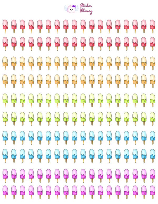 Popsicle Planner Stickers