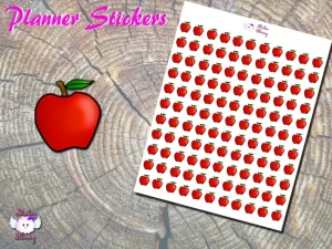 Red Apple Planner Stickers