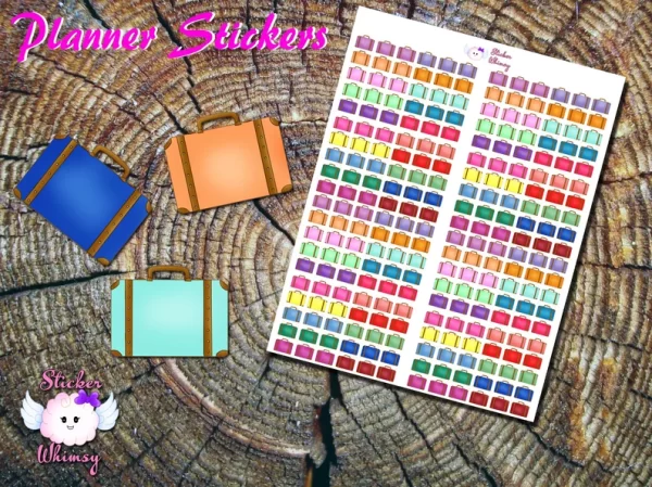 Suitcase Planner Stickers