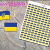 Ukraine flag Planner Stickers