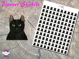 Black Cat Planner Stickers