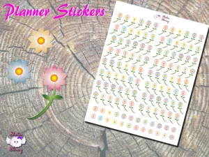 Flower Planner Stickers