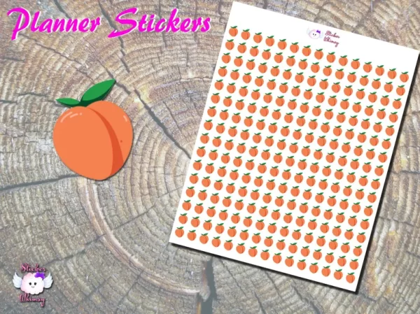 Peach Planner Stickers