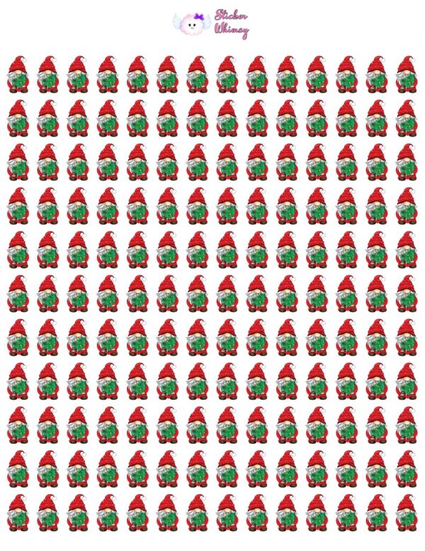 Christmas Gnome Planner Stickers