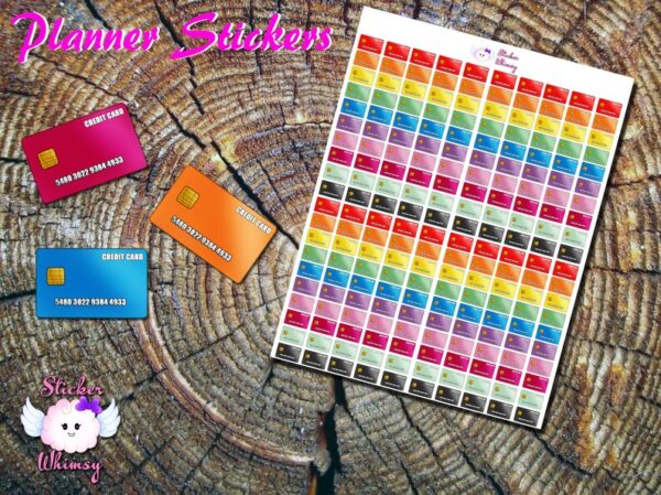 Credit Card Planner Stickers