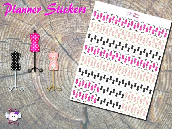 Dress Form Planner Stickers