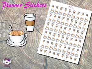 Latte planner stickers