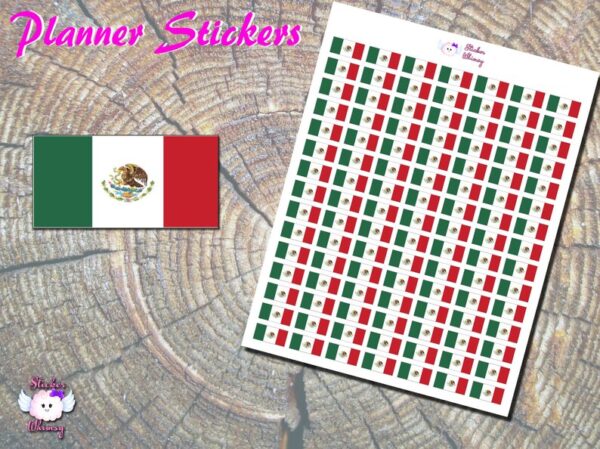 Mexico Flag Planner Stickers