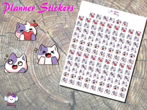 Purple Cat Planner Stickers
