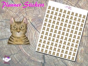 Tabby Cat Planner Stickers