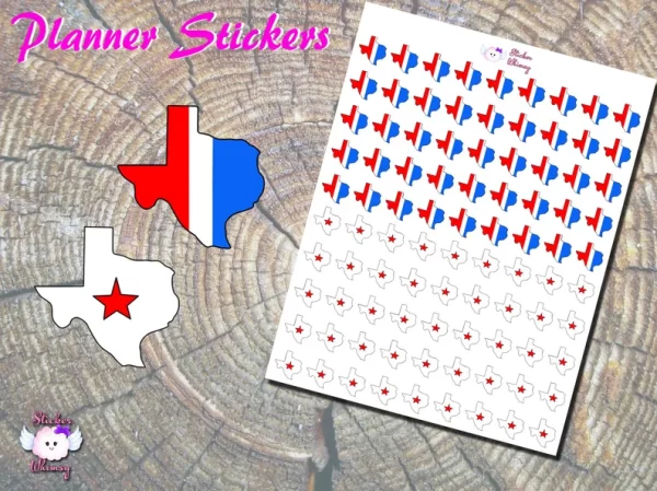 Texas State Planner Stickers