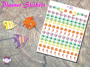 Tropical Fish Planner Stickers