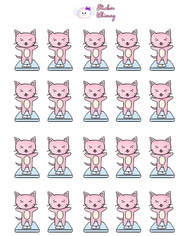 Cat Weight Loss Planner Stickers