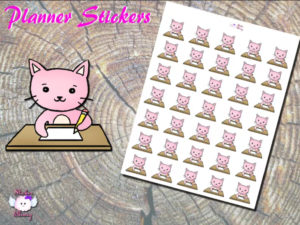 Cat Writing Planner Stickers