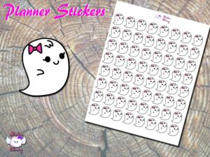 Girl Ghost Planner Stickers