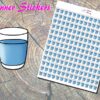 Water Glass Planner Stickers