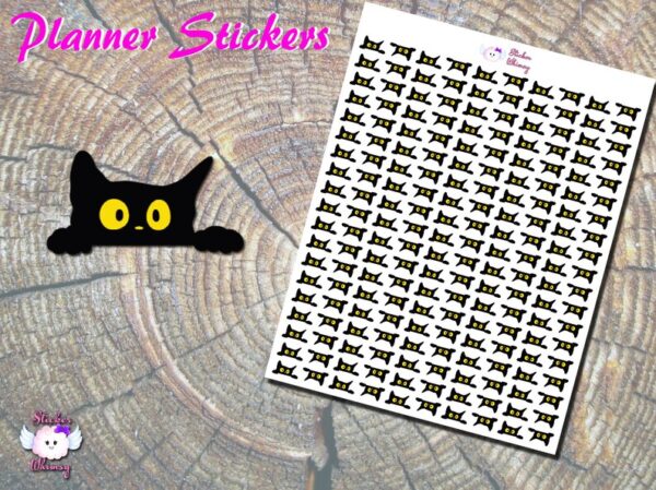 Black Cat Planner Stickers