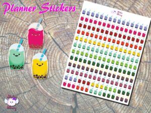 Boba Drink Planner Stickers