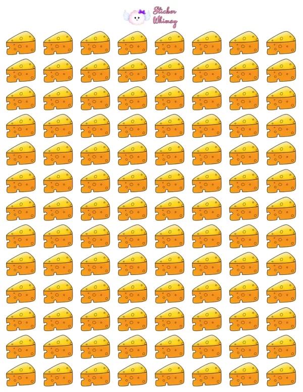 Cheddar Cheese Planner Stickers