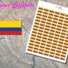 Columbia Flag Planner Stickers