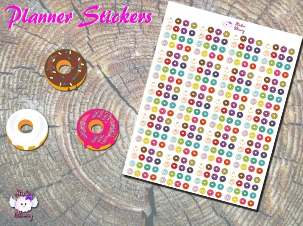 Donut Planner Stickers
