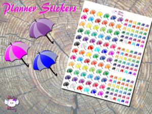 Umbrella Planner Stickers