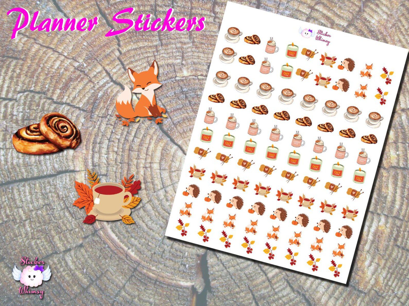 Autumn Elements Planner Stickers