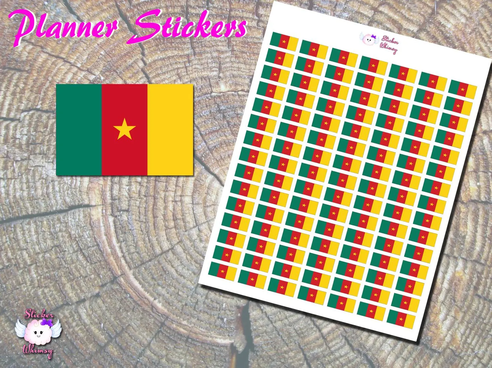 Cameroon Flag Planner Stickers