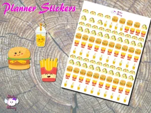 Fast Food Emote Planner Stickers