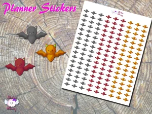 Halloween Bats Planner Stickers