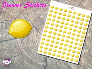 Lemon Planner Stickers