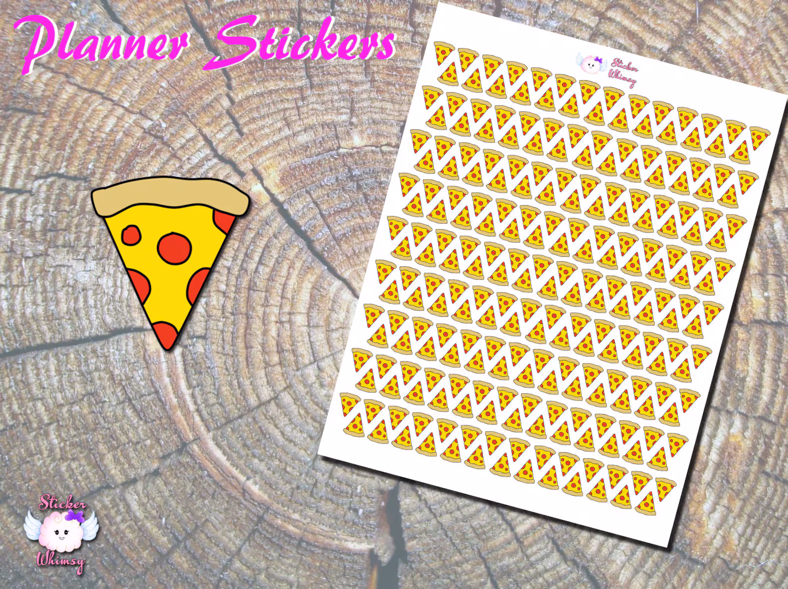 Pizza Slices Planner Stickers