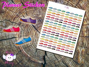 Running Shoes Planner Stickers