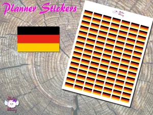 German Flag Planner Stickers