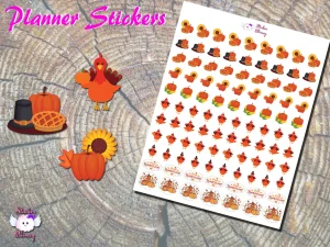 Thanksgiving Planner Stickers